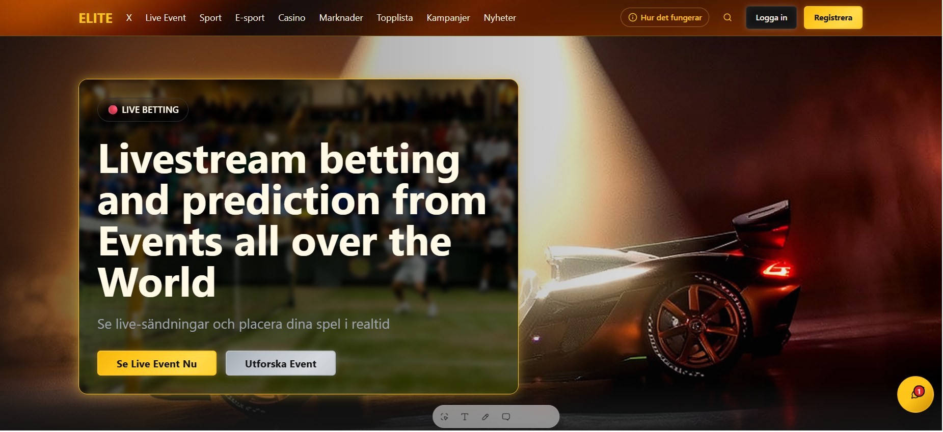 Bet and Predict platform preview