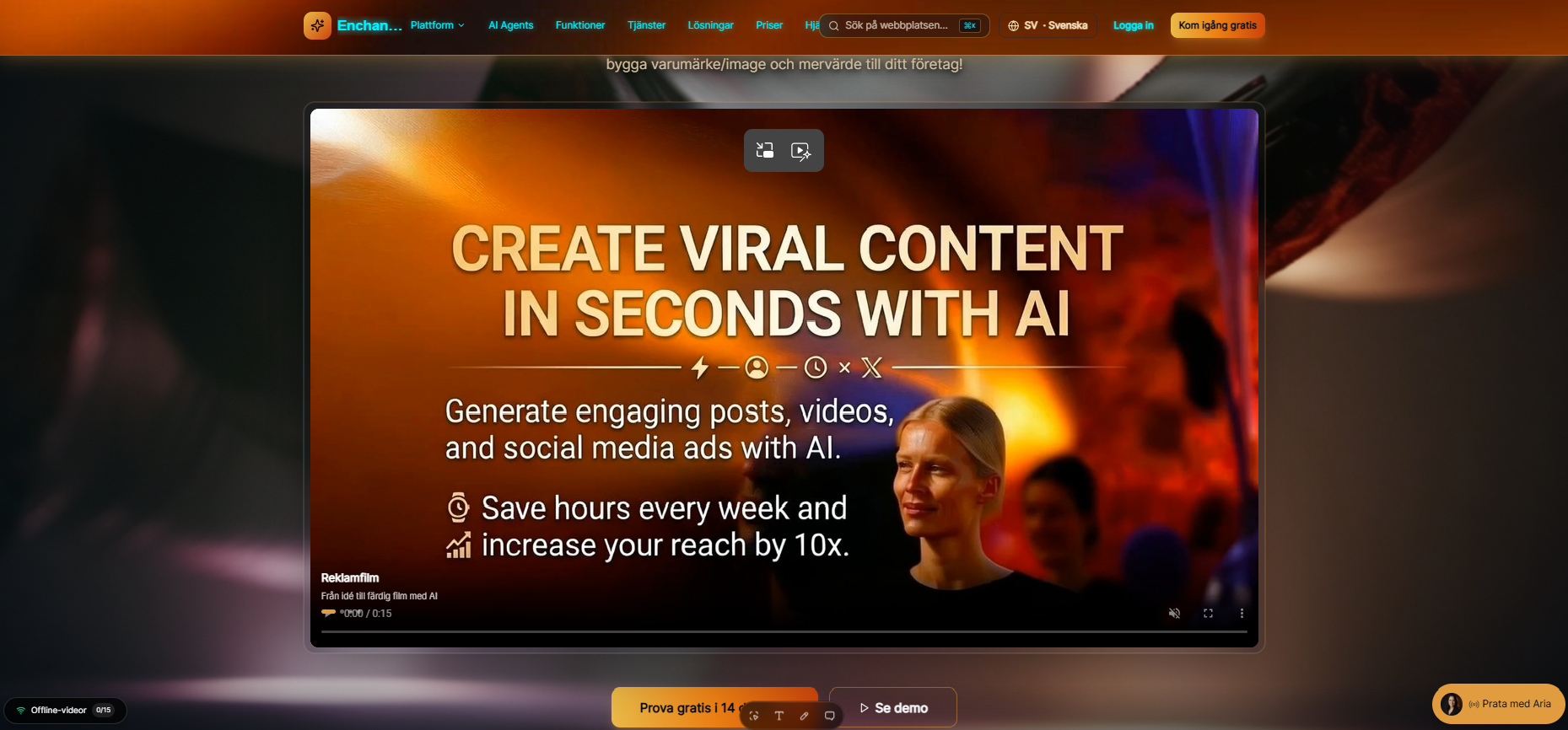 Enchant AI Medier platform preview