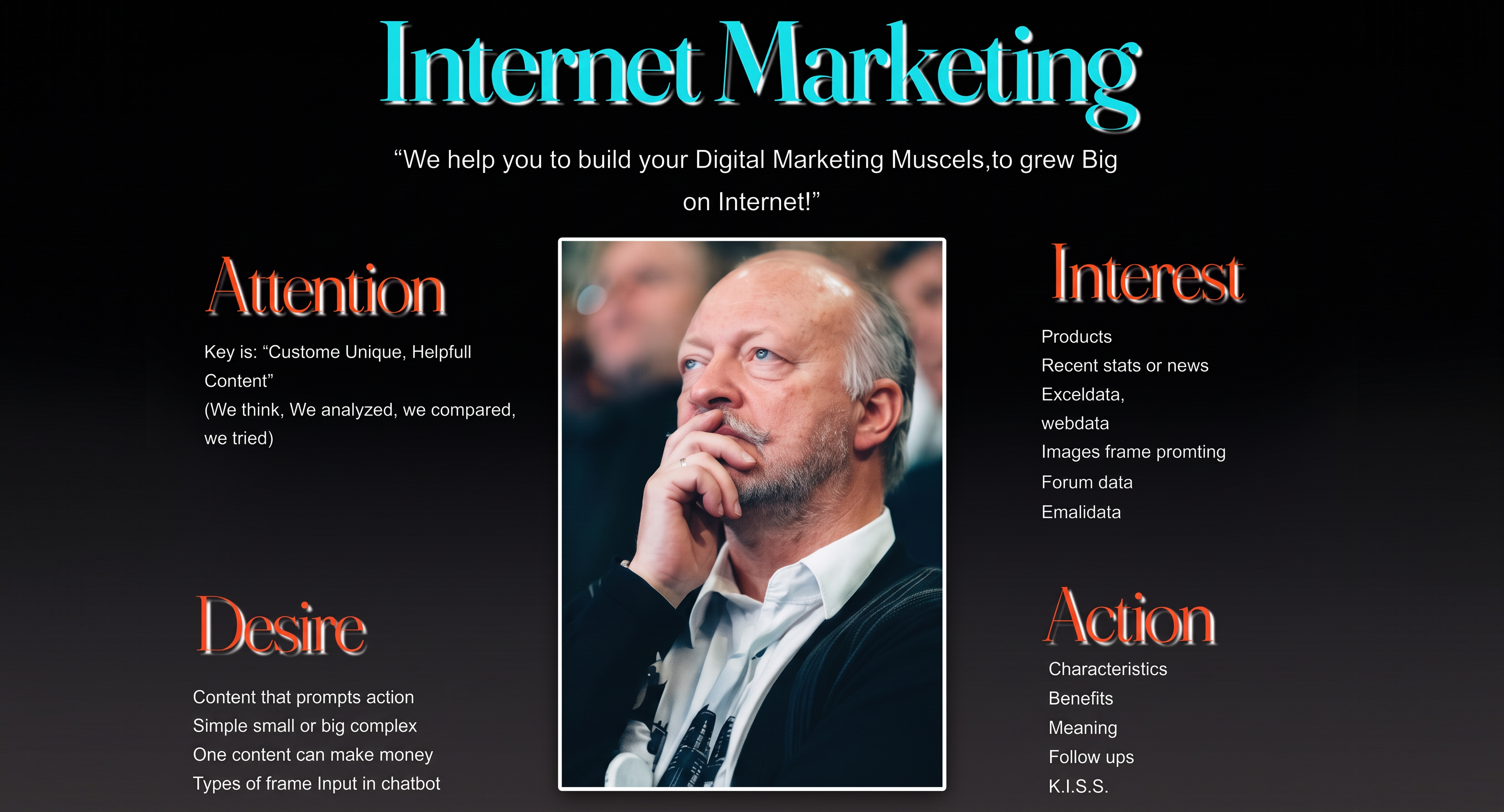 Internet Marketing med Attention, Interest, Desire och Action